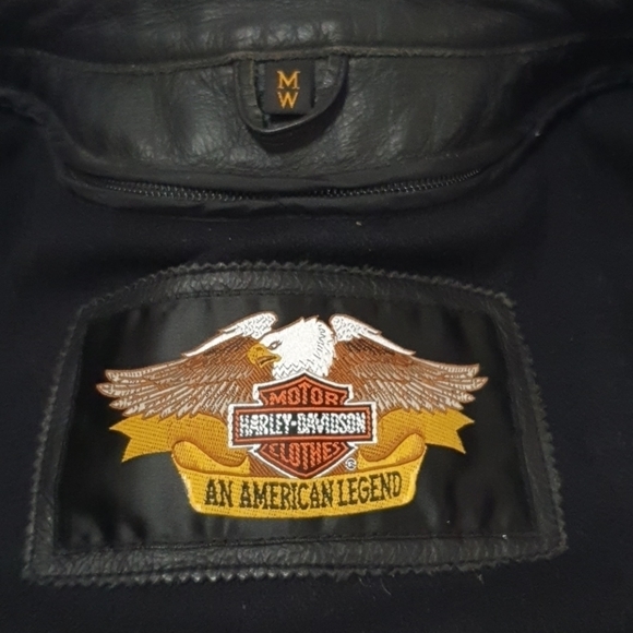 Harley Davidson Genuine Leather Moto-Jacket - Picture 7 of 10